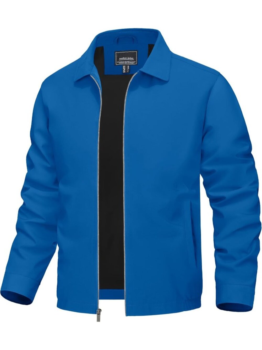 🆕Men's Blue Lightweight Jacket Fall Water Repellent Windbreaker Jackets